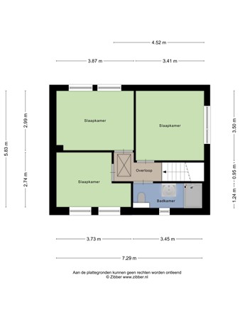 Floorplan - Oude Dijk 37, 5298 BA Liempde